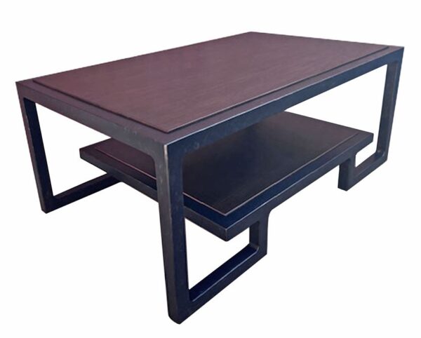 Framed Cocktail Table with Shelf